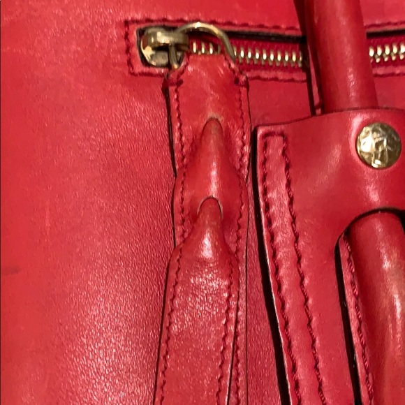Alexander McQueen handbag.  Red Thick Leather. - Picture 6 of 16